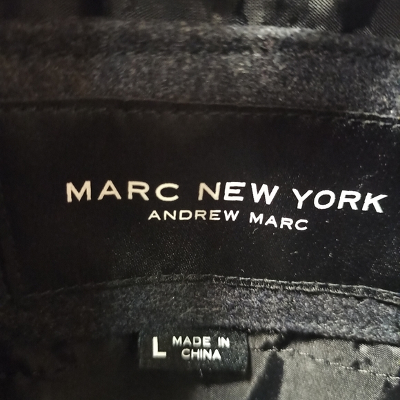 Marc New York Andrew Marc Mens Large Insulated Wool Coat Quilted NWOT - Picture 3 of 16